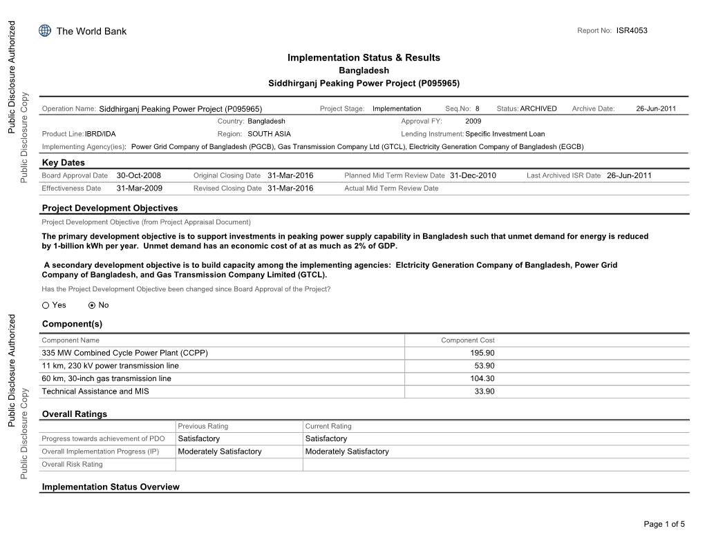 Implementation Status & Results