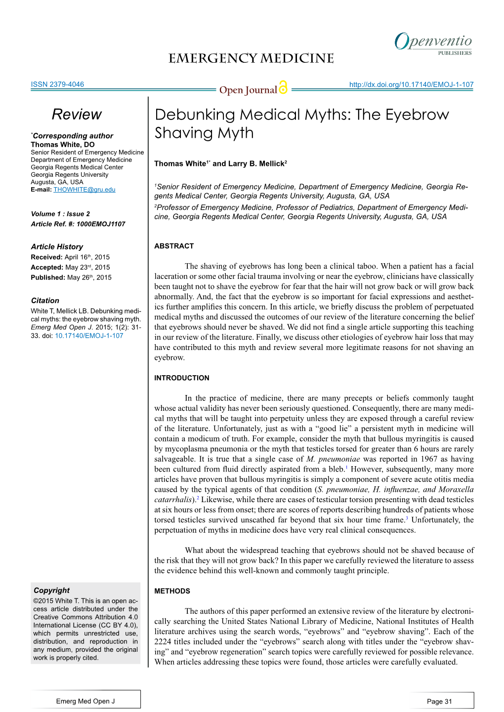 The Eyebrow Shaving Myth