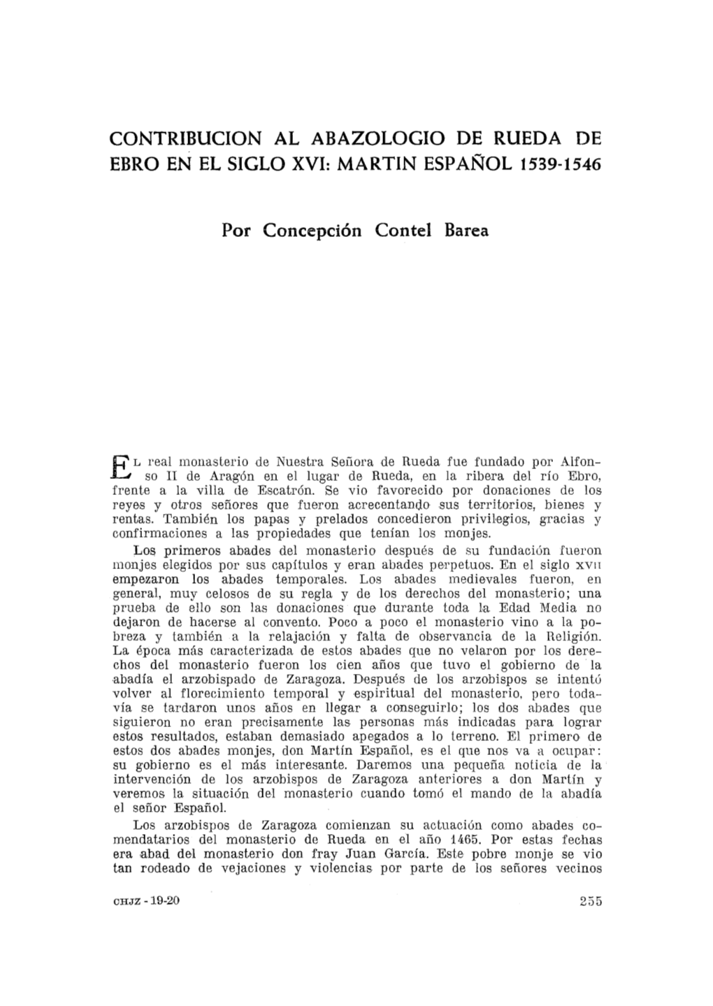 Cuadernos De Historia Jerónimo Zurita, 19-20