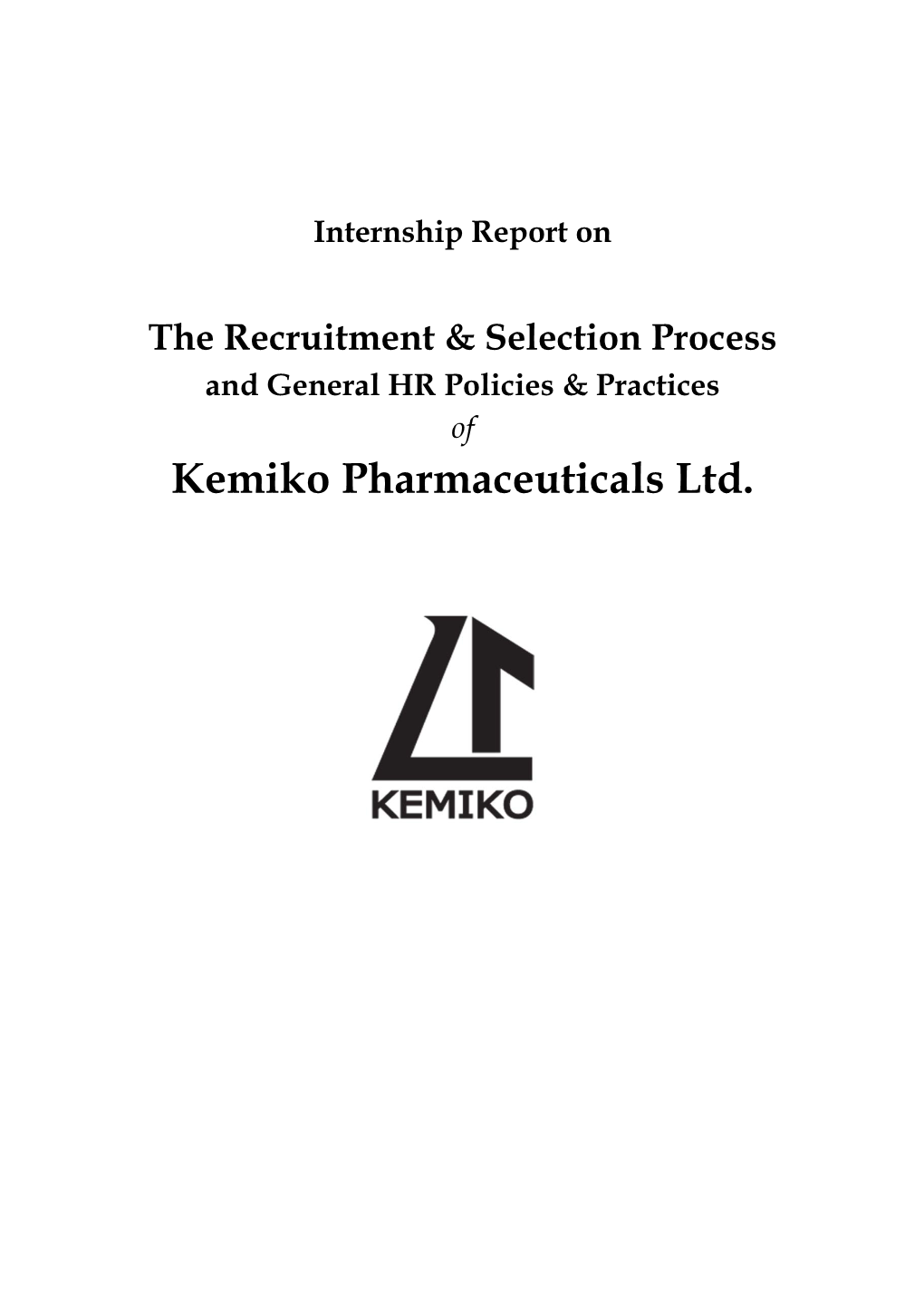 Introduction of Kemiko Pharmaceuticals Ltd