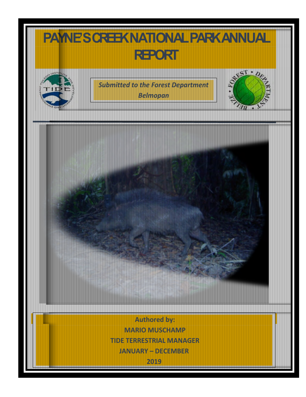 Payne's Creek National Park Annual Report