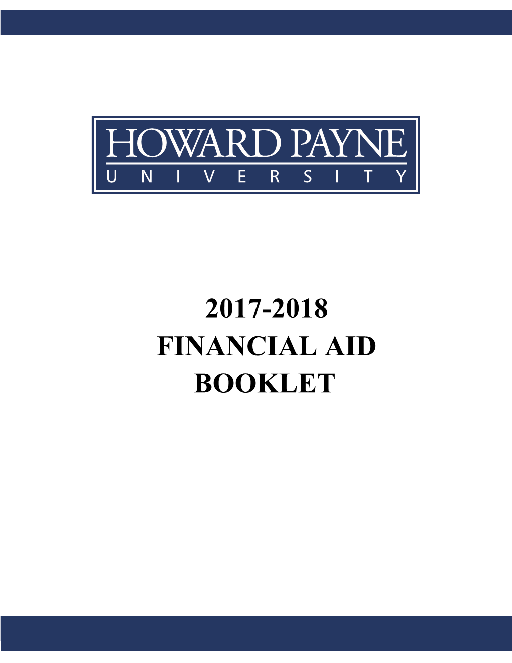 2017-2018 Financial Aid Booklet