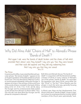 Why Did Alma Add “Chains of Hell” to Abinadi's Phrase “Bands of Death”?