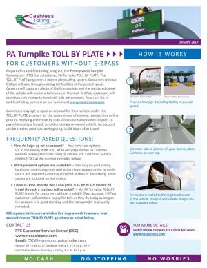 Toll by Plate Factsheet