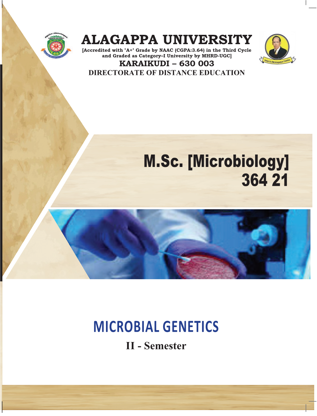 [Microbiology] 364 21 MICROBIAL GENETICS