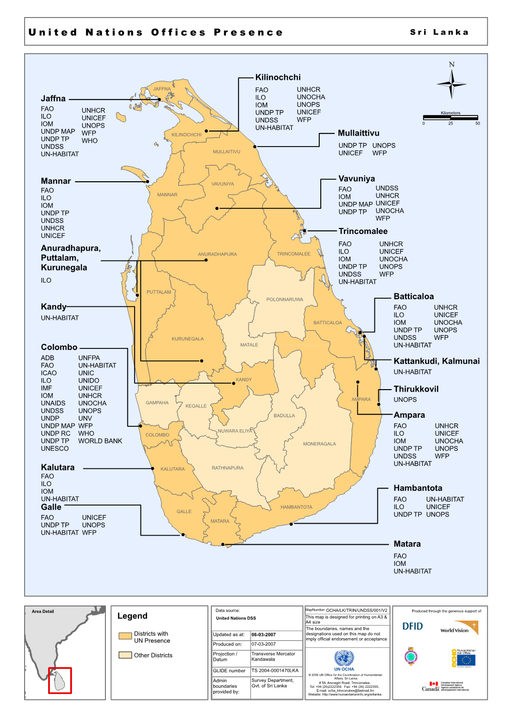 United Nations Offices Presence Sri Lanka