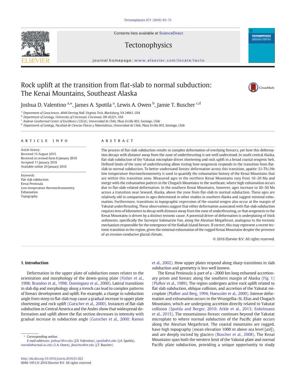 Rock Uplift at the Transition from Flat-Slab to Normal Subduction