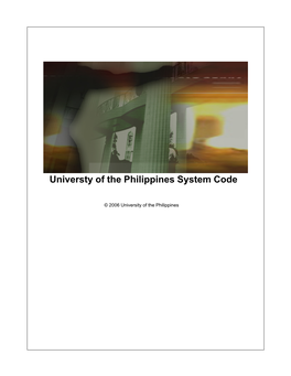 The University of the Philippines System Code