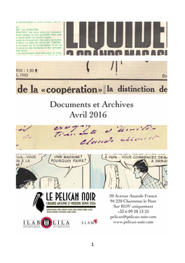 Archives Et Documents Du XX Ème Siècle