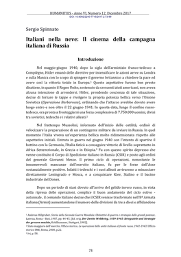 Italiani Nella Neve: Il Cinema Della Campagna Italiana Di Russia