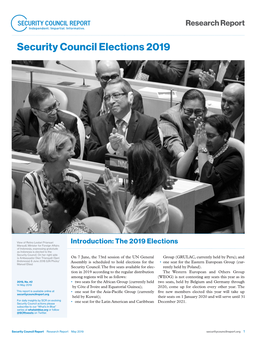 Security Council Elections 2019