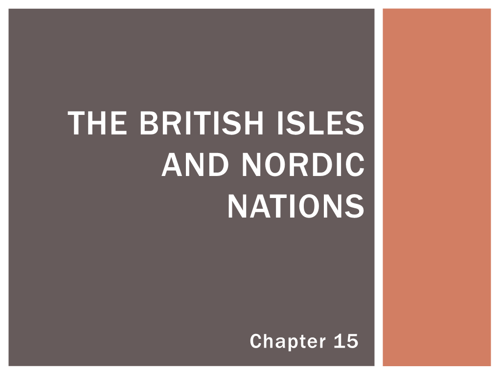 The British Isles and Nordic Nations