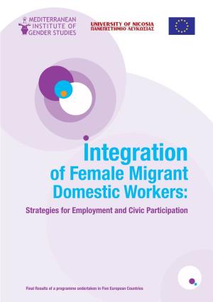 Female Migrant Domestic Workers As “Precarious Workers” and As “Reconciliators”