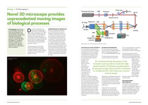 Novel 3D Microscope Provides Unprecedented Moving Images Of