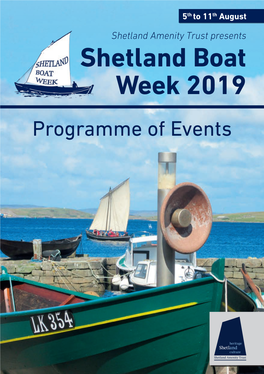 Shetland Boat Week 2019 Programme of Events