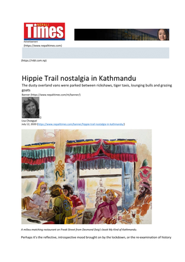 Hippie Trail Nostalgia in Kathmandu