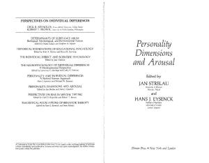 Personality HISTORICAL FOUNDATIONS of EDUCATIONAL PSYCHOLOGY Edited by John A