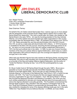 Jim Owles Liberal Democratic Club