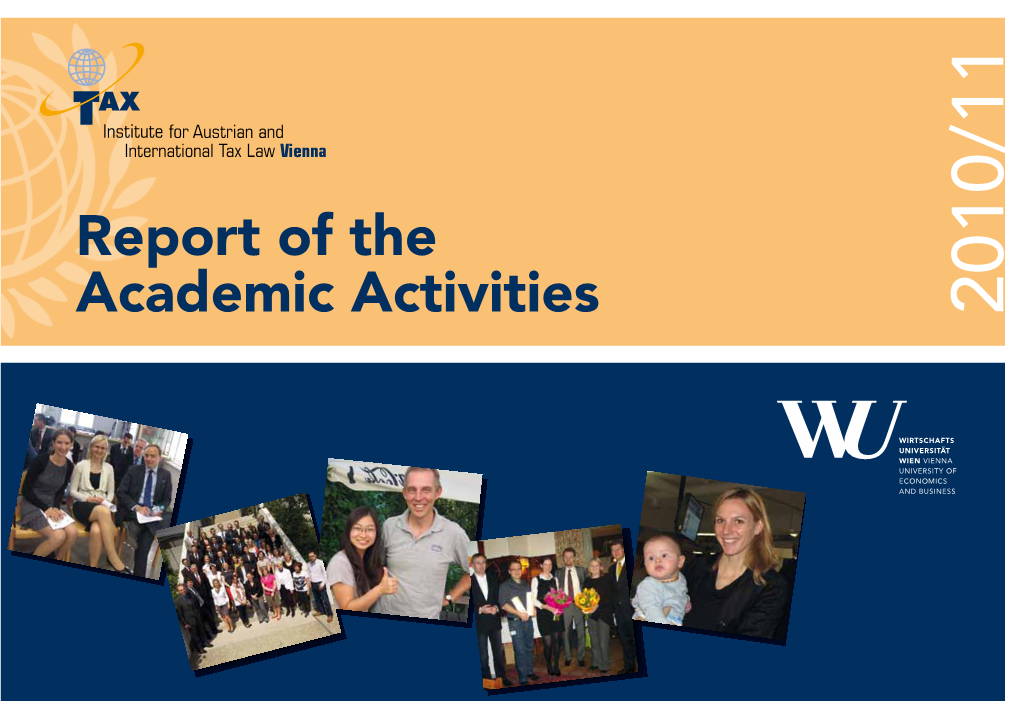 Report of the Academic Activities
