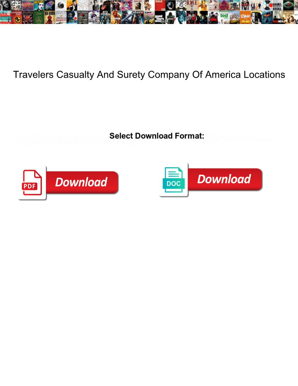 Travelers Casualty and Surety Company of America Locations