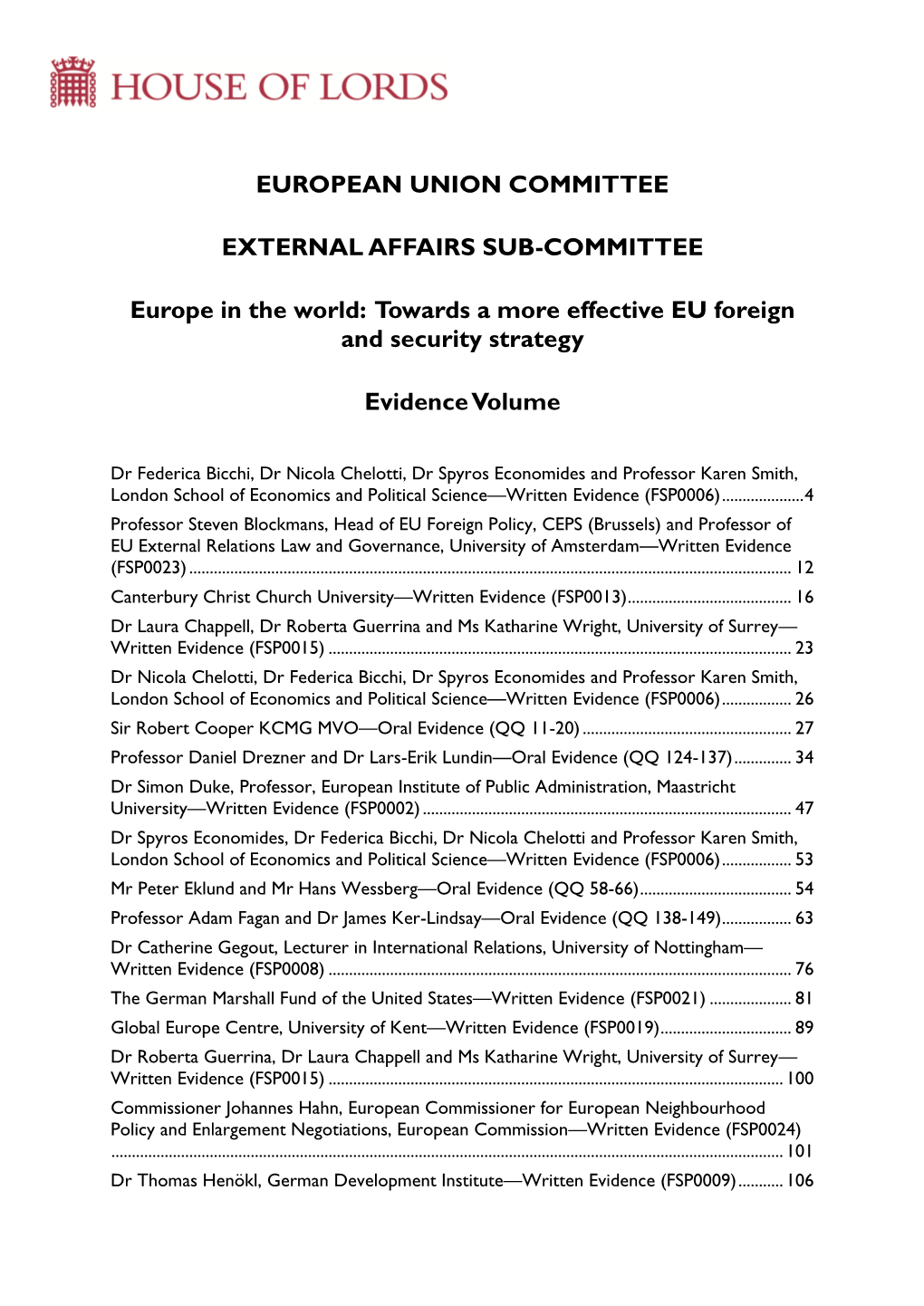 Towards a More Effective EU Foreign and Security Strategy