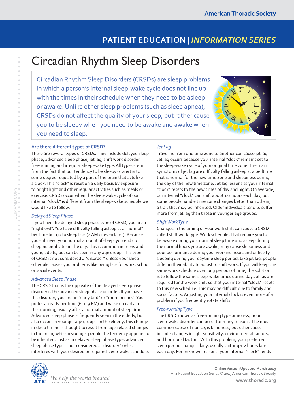 Circadian Rhythm Sleep Disorders