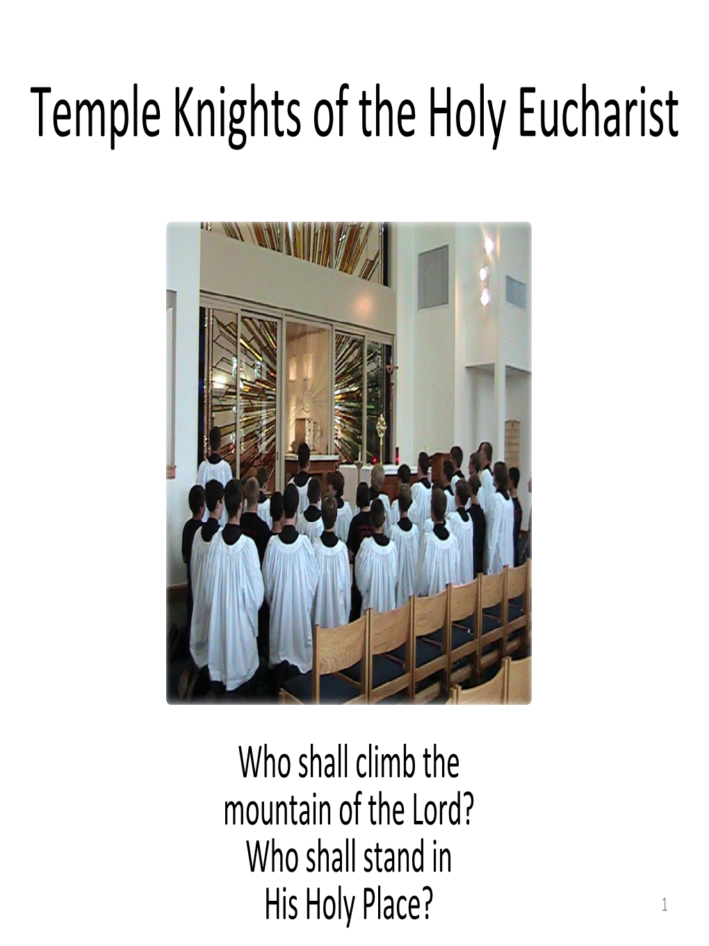 Temple Knights of the Holy Eucharist