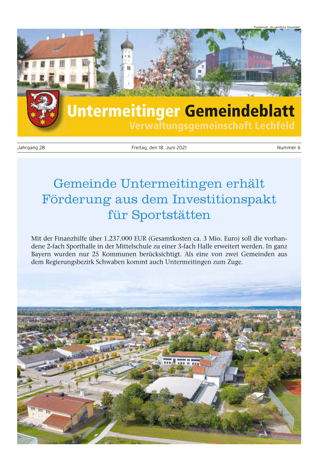 Untermeitinger Gemeindeblatt Verwaltungsgemeinschaft Lechfeld