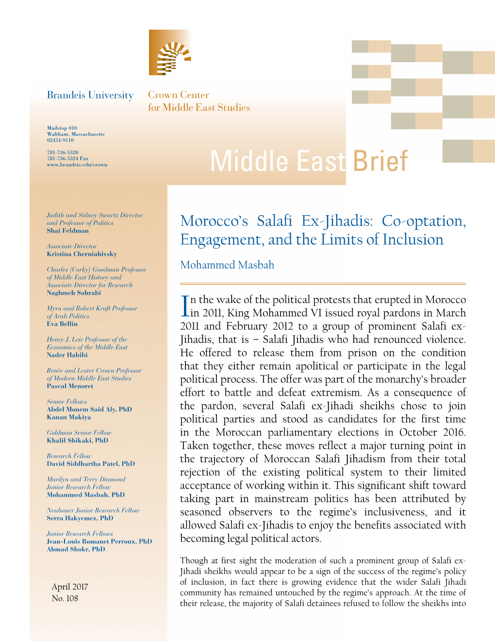 READ Middle East Brief