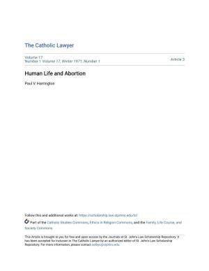 Human Life and Abortion