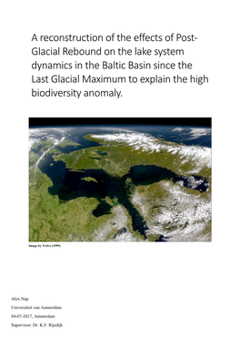 A Reconstruction of the Effects of Post-Glacial Rebound on the Lake