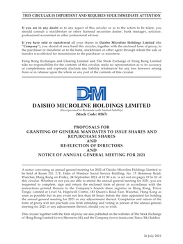 Daisho Microline Holdings Limited