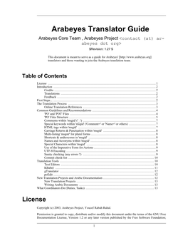Arabeyes Translator Guide