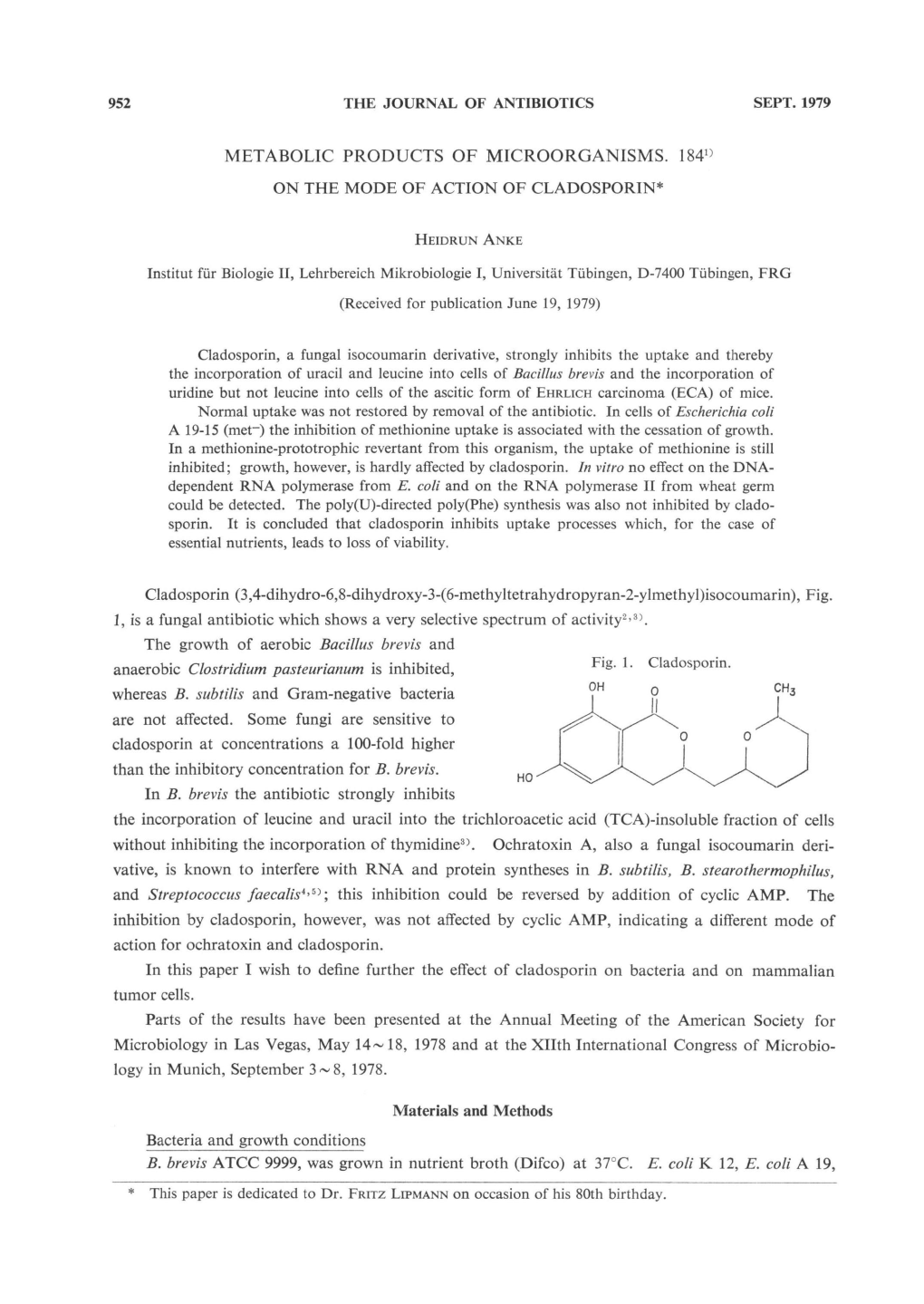 The Incorporation of Leucine and Uracil Into the Trichloroacetic Acid (TCA)-Insoluble Fraction of Cells Without Inhibiting the Incorporation of Thymidine3)