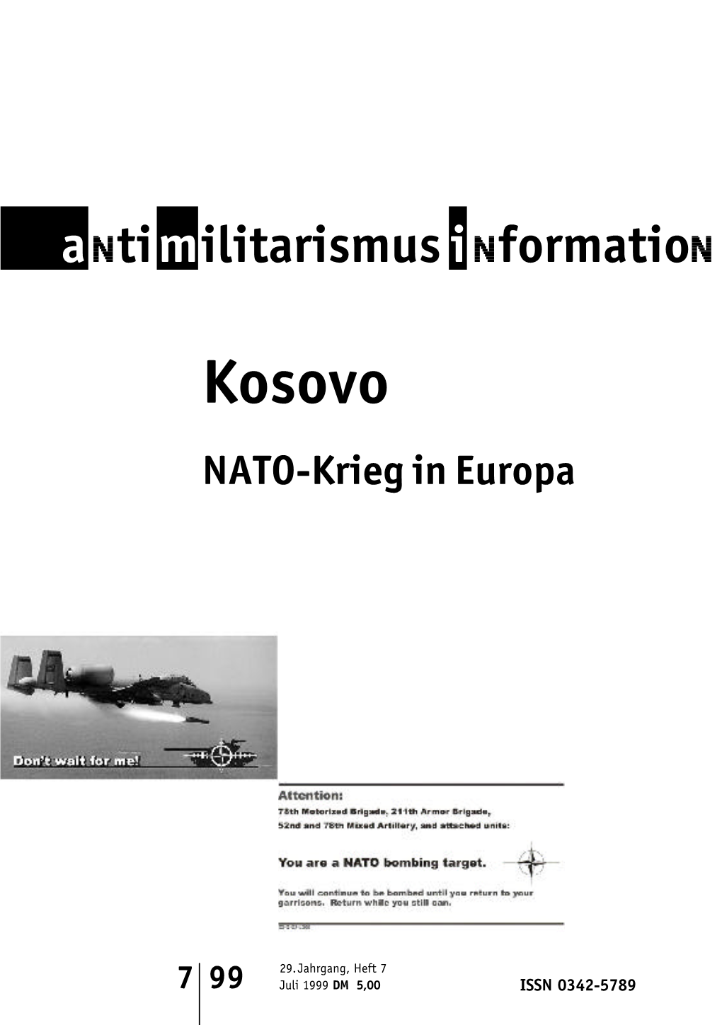 Kosovo NATO-Krieg in Europa