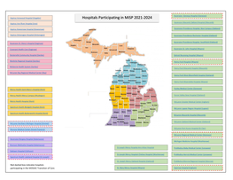Hospitals Participating in MOSAIC, by County and Region, 2015-2024