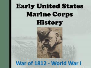 Early United States Marine Corps History