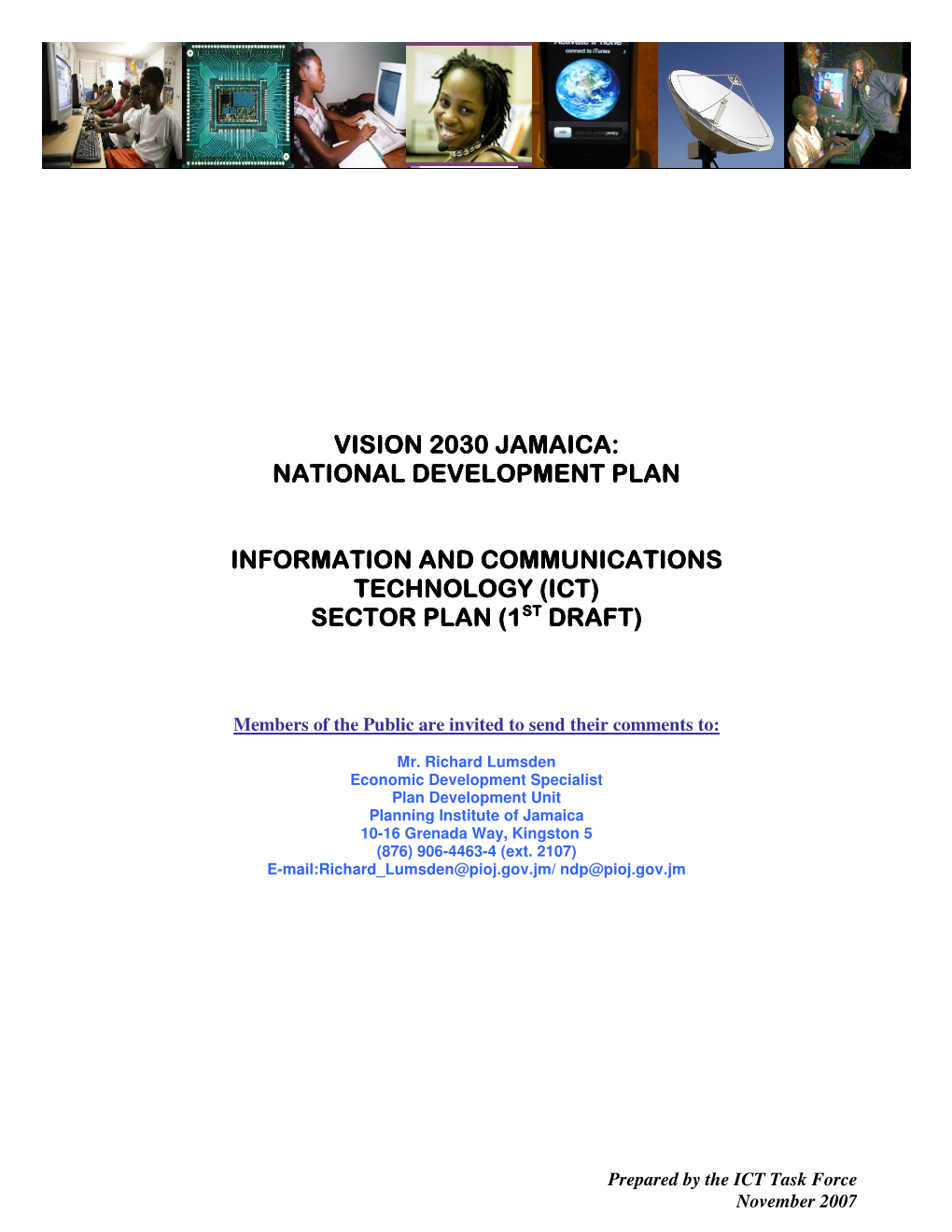 Vision 2030 Jamaicajamaica National Development Plan DocsLib