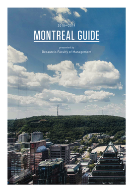 Desautels Montreal Guide 2018-2019