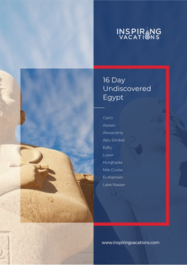 16 Day Undiscovered Egypt