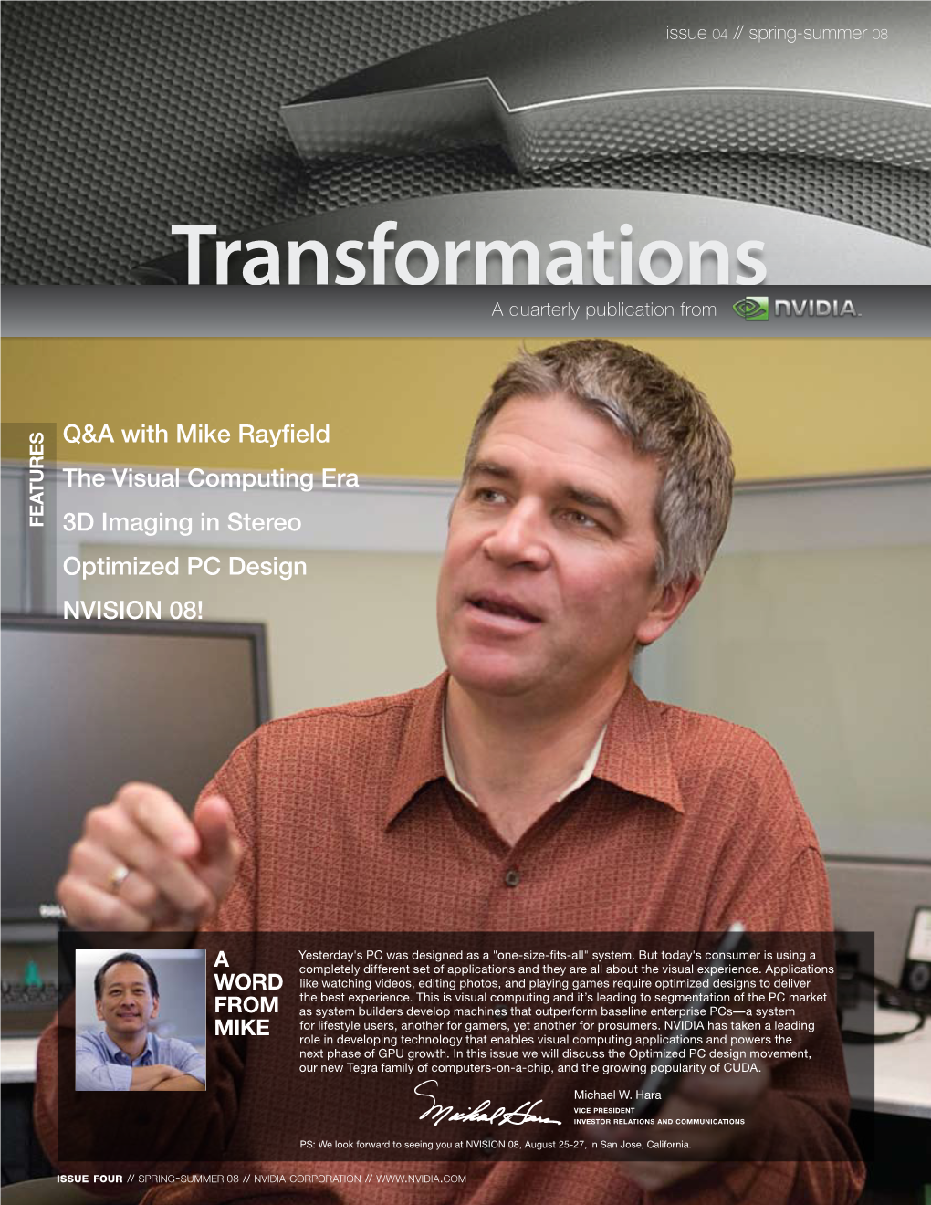 Transformations a Quarterly Publication From