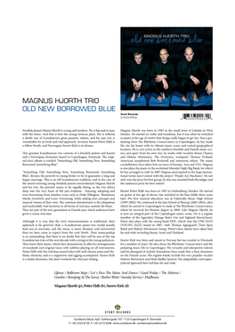Magnus Hjorth Trio Old New Borrowed Blue Stunt Records STUCD 09032 6 6 3 9 9 3 0 9 0 3 2 0
