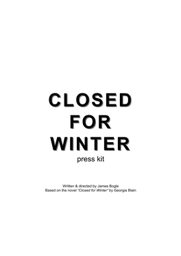 Closed for Winter” by Georgia Blain