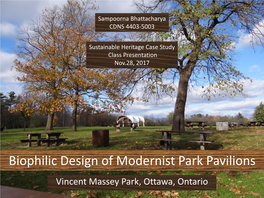 Vincent Massey Park Presentation