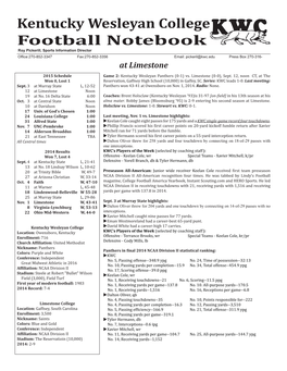 Limestone Game Notes 15.Indd