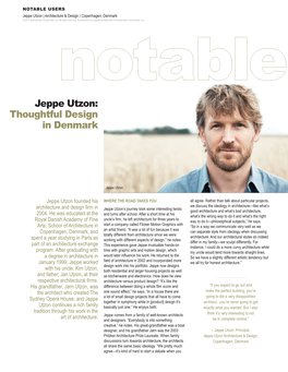 Jeppe Utzon: Thoughtful Design in Denmark