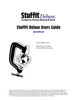 Using Stuffit Deluxe, Allume’S Online Site Provides a Need Help Constantly Updated System of FAQ's (Frequently Asked Questions)