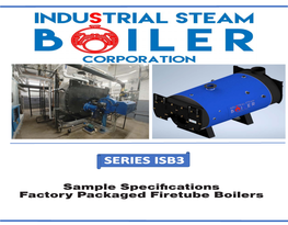 Sample Specifications Factory Packaged Firetube Boilers