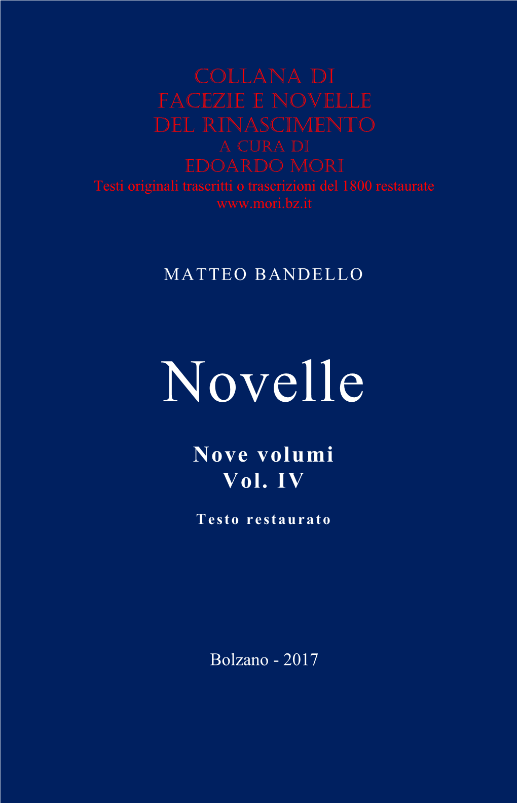 Bandello Matteo (1554-1573)