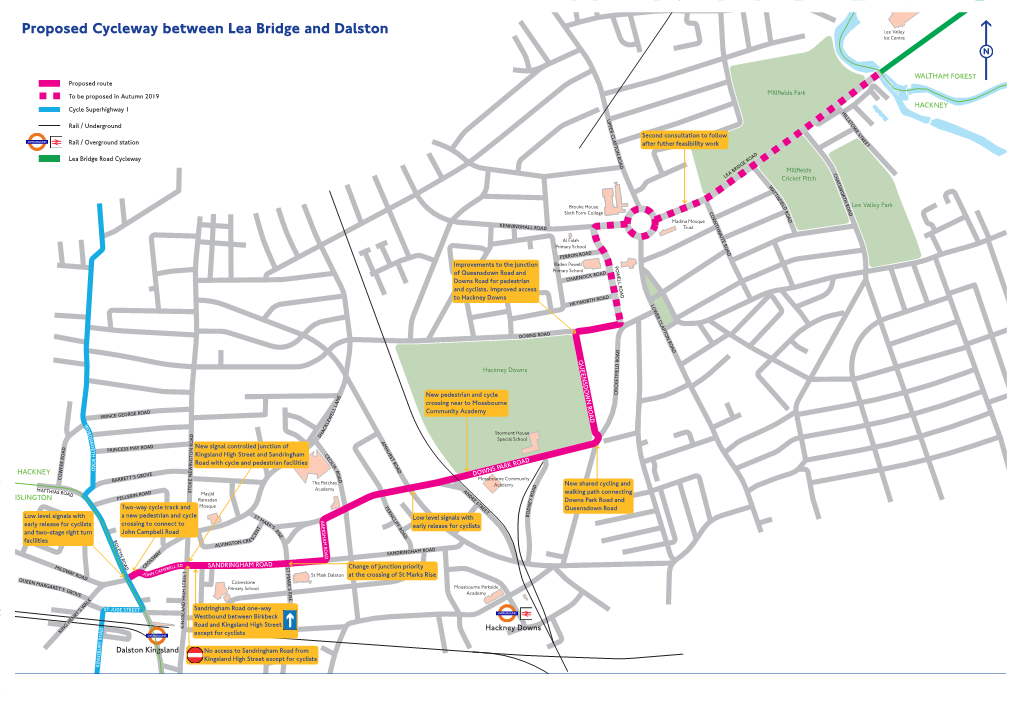 Proposed Cycleway Between Lea Bridge and Dalston Lee Valley Ice Centre